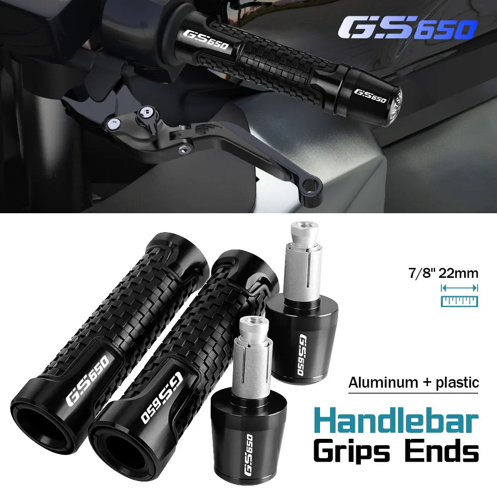 

7/8'' 22mm Motorcycle Handle Grips Handlebar Grip Ends Plug FOR SUZUKI GS650 GS 650 1981 1982 1983