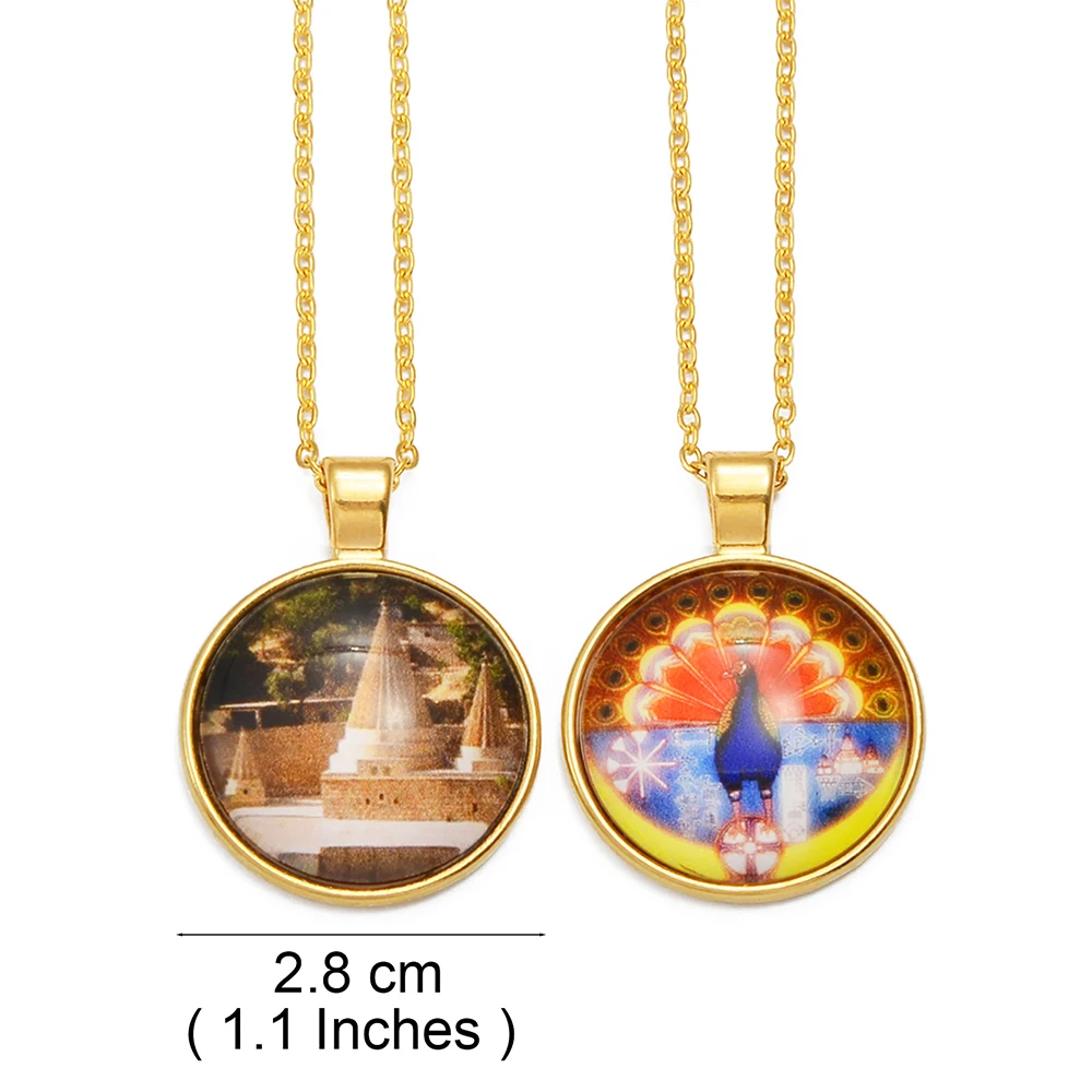 Anniyo Yezidi Lalish стеклянные ожерелья с подвесками главный храм Yazidis для женщин мужчин