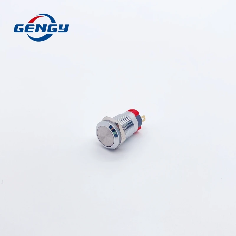 1/5/10 шт. 12/16/19/22 мм водонепроницаемый металлический кнопочный переключатель с мгновенной фиксацией, выключатель питания двигателя автомобиля без света