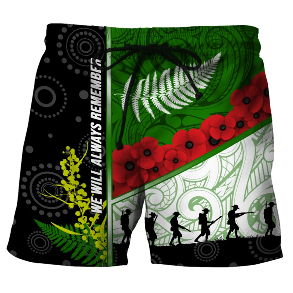 

CLOOCL Newest Anzac Day Lest We Forget Men's Sports Pants 3D Harajuku Shorts Casual Pocket Shorts Polyester Shorts Drop Shipping