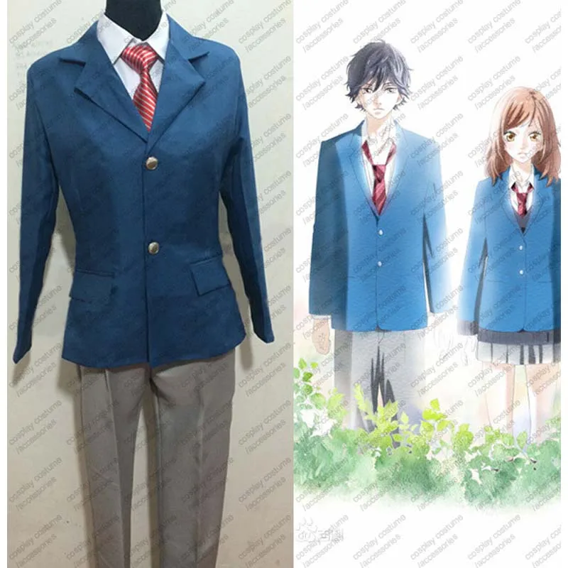 Аниме синяя Весенняя поездка Aoharaido Mabuchi Kou Косплей Костюм Полный комплект - купить