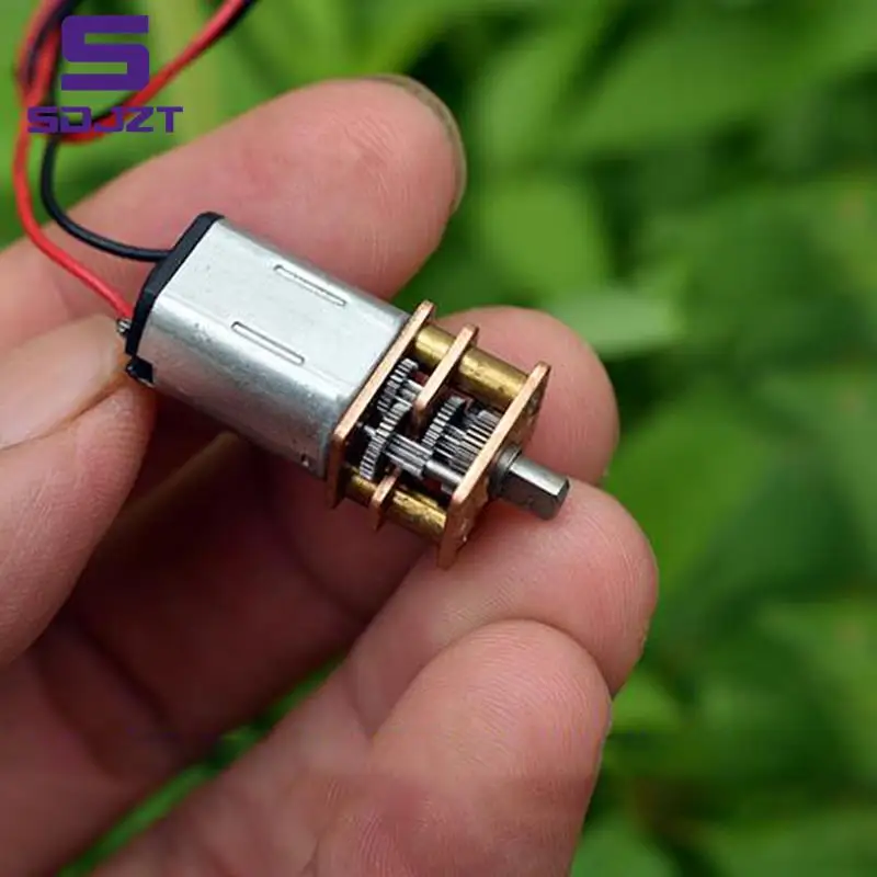 1 шт. DC 3В-6В 5В 28об/мин редуктор медленной скорости Micro Mini N20 полностью металлический фотоэлемент