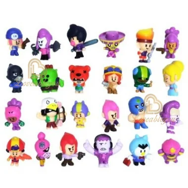 Фото 24 шт., мини-фигурки аниме, аксессуары, подвески Poco Spike Nita, милые мультяшные герои, модель игрушки, игровые коллекционные предметы для детей, подарок №1