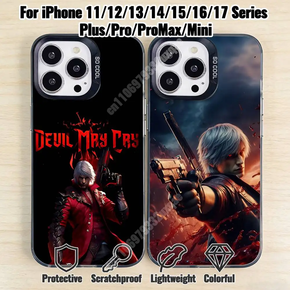 Фото Чехол для телефона Game D-Devil M-May C-Cry Dante для iPhone 17 16 Max Mini 15 14 13 Pro Plus 12 11 X XS Air, премиум-защита №1