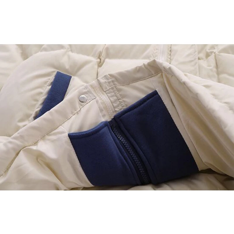 Mens Patchwork Hooded Jackets Hip Hop Warm Thick Cotton Padded Coat Harajuku Casual Zipper Winter Parkas Jacket Outerwear Coats