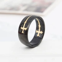 korean trend detachable cross men ring fashion simple titanium steel youth combination rings jewelry gifts