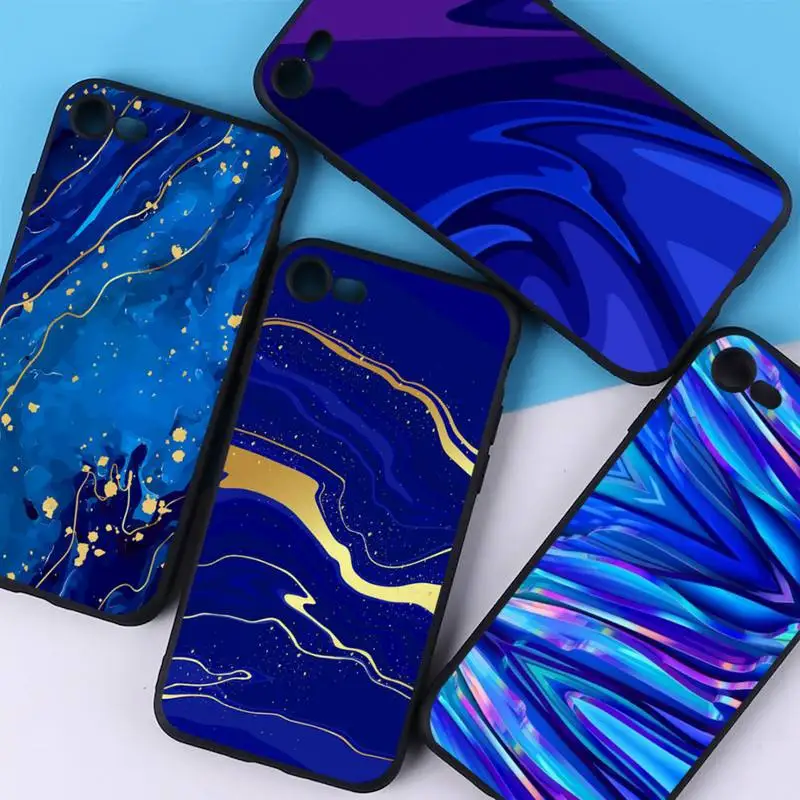 

Blue background Phone Case For iPhone 14 11 12 13 Mini Pro Max 8 7 6 6S Plus X SE 2020 XR XS Funda Case