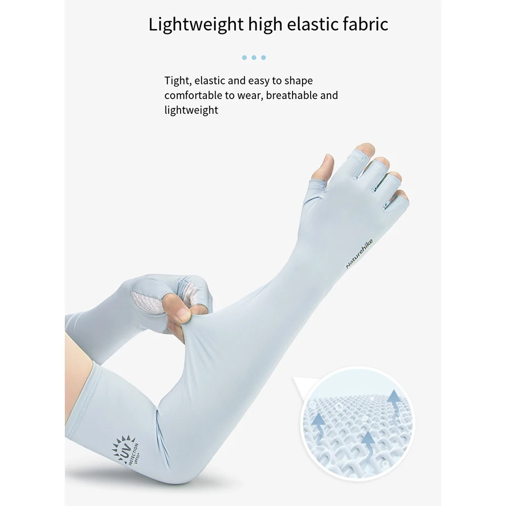 

Naturehike Full Finger Sunscreen Sleeves Summer Anti -slip And Breathable Protection Sleeves For Outdoor Camping Hiking Running