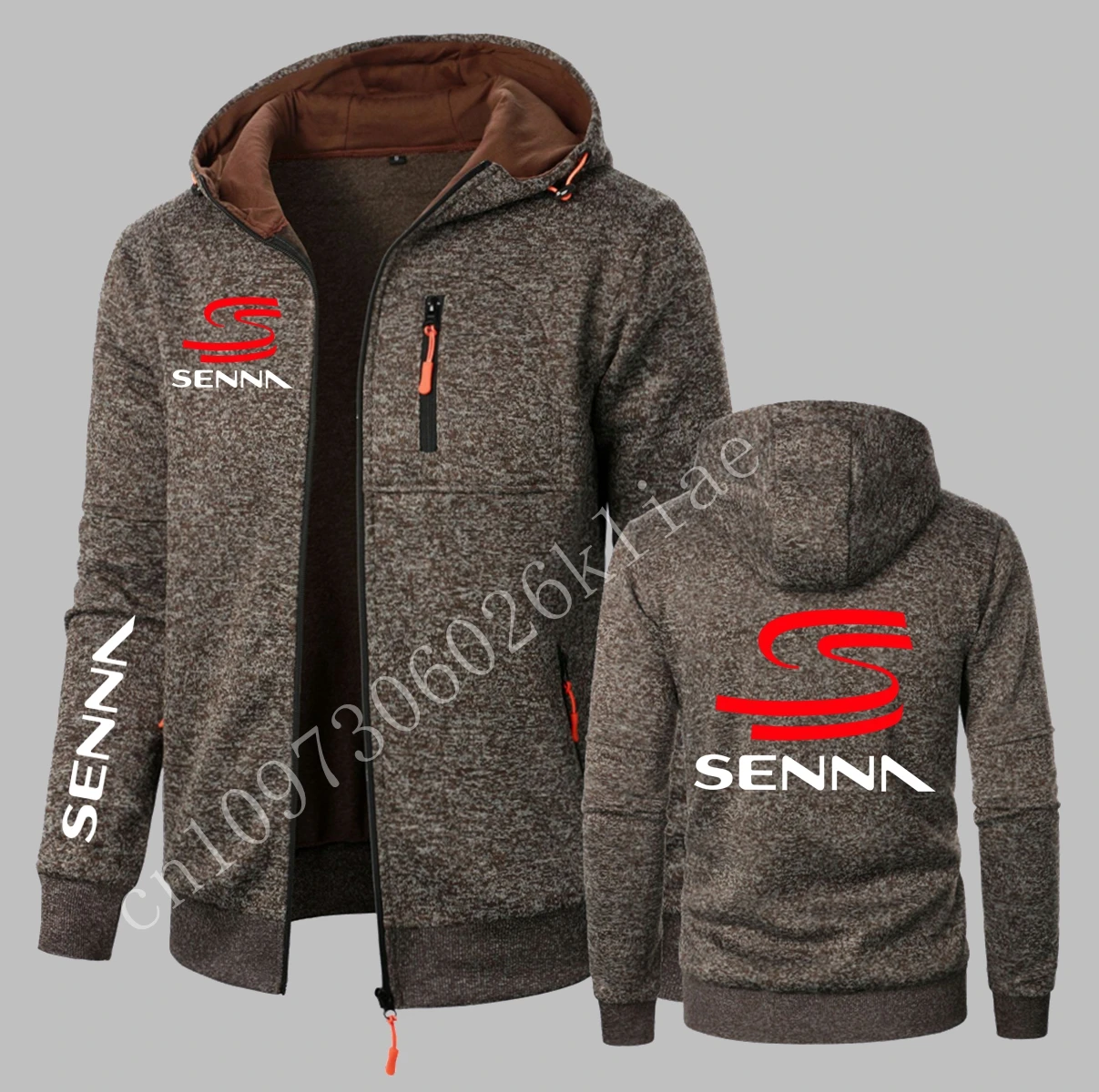 Фото Hall of Fame Ayrton Senna Racing Car Мужские толстовки с капюшоном Флисовая мужская толстовка с капюшоном F1 Car Мужская толстовка с капюшоном Мужская толстовка №1