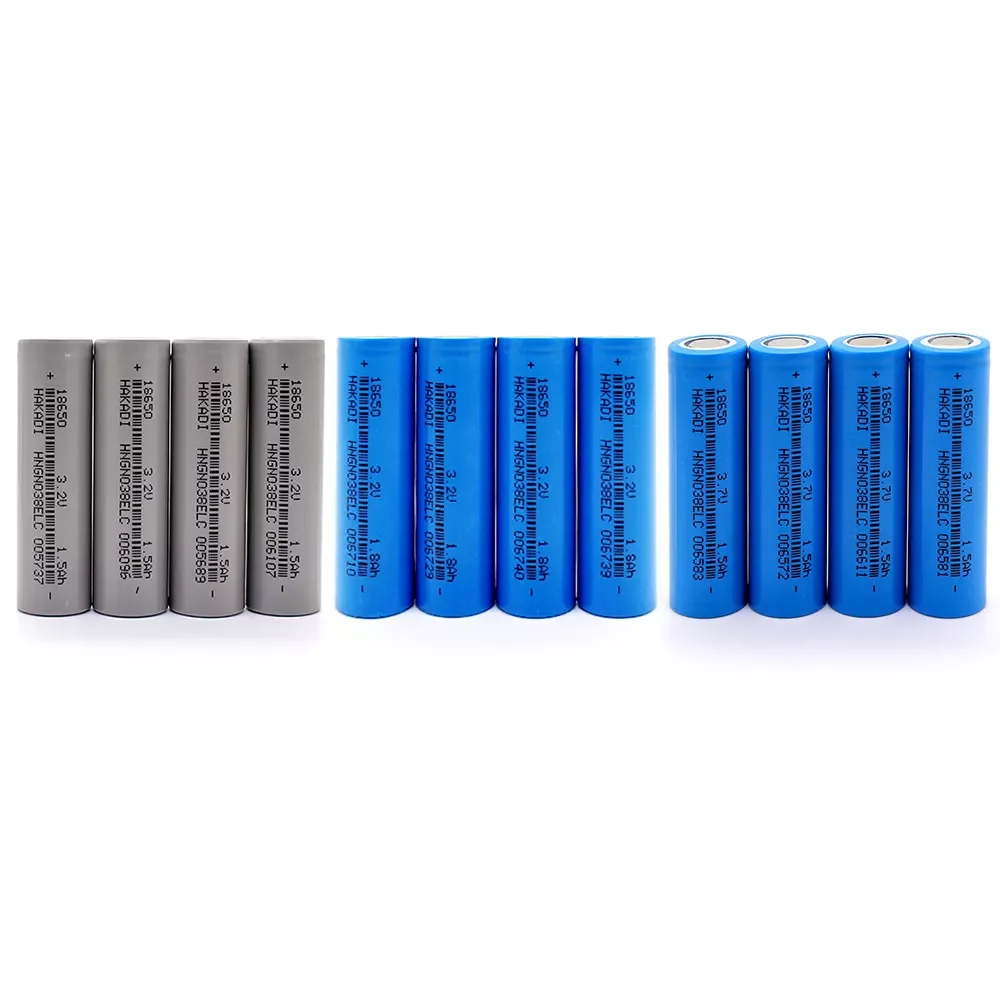 

NEW2023 18650 Lifepo4 3.2V 1500mah 1800mah 2000mah Flat Top Rechargeable Batteries For Solar Light Scooter Fish Finder