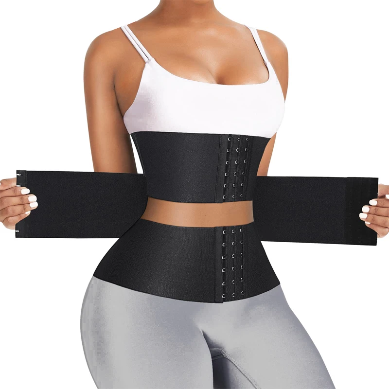 Waist Trainer for Women Sauna Belt Tummy Wrap Body Shaper Slimmer Belly Band Waist Cinchers Trimmer Shapewear Workout Girdle