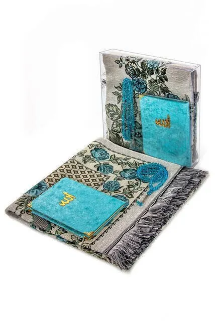 

IQRAH Father 'S Day Custom Set Velvet Coated Yasin Prayer Rosary Boxed Oil Color