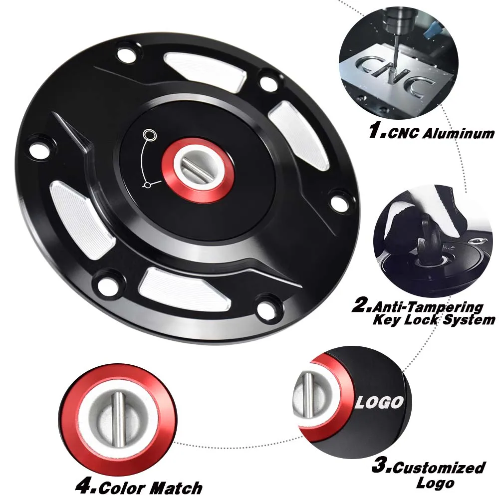 Крышка топливного бака для гонок на мотоциклах запираемая противоугонная крышка
