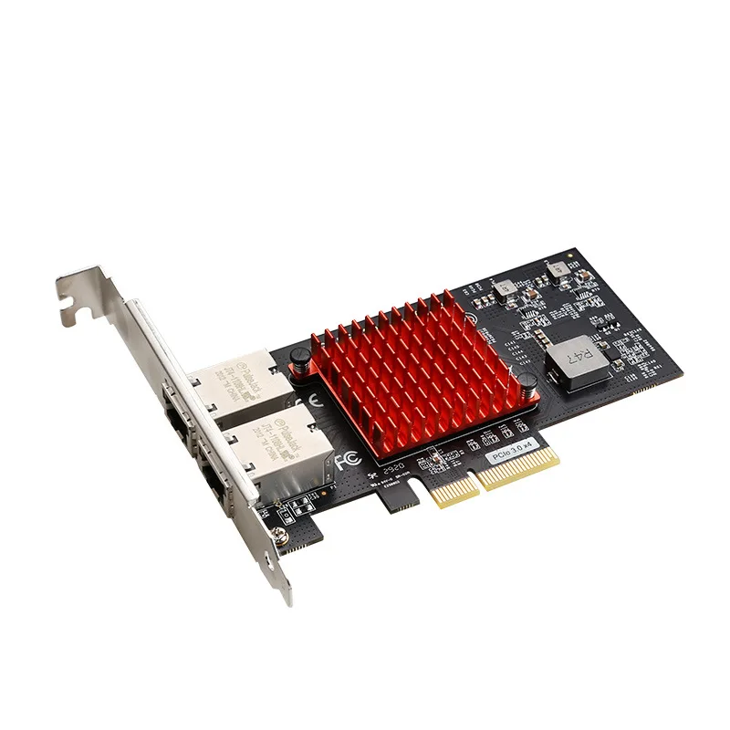 Двойной порт Ethernet PCIe 3 0x4 10G медная сетевая карта X550