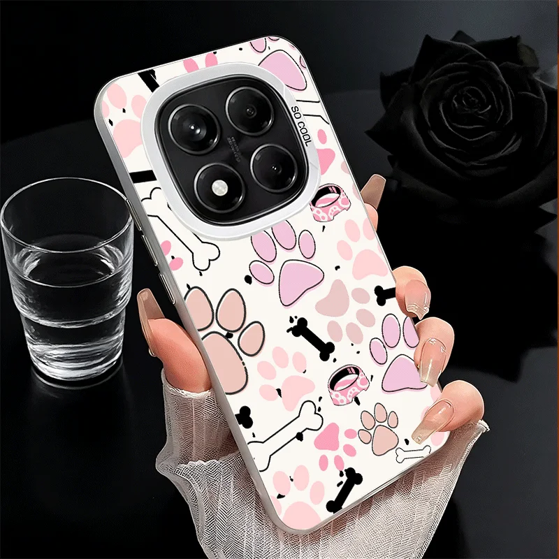 Фото Противоударный чехол для телефона с милым рисунком собачьих лап для Xiaomi Redmi Note 15 14 13 12 Pro Plus 11 11S 11T 5G, защита от падений №4