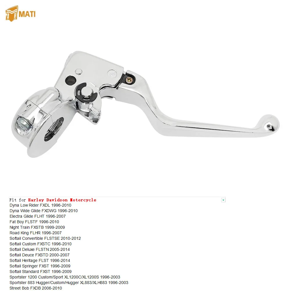 

Рычаг сцепления и кронштейн крепления окуня в сборе черный для Harley Davidson Sportster 883 1200 Softail Dyna Electra Glide Road King Fat