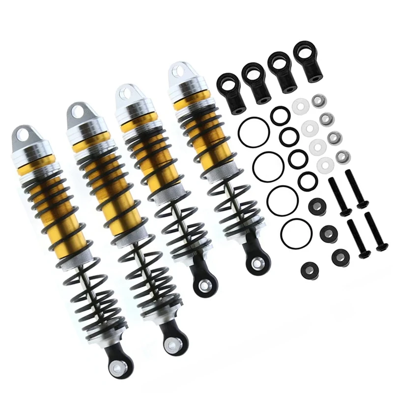 

4 шт., металлические передние и задние амортизаторы для Traxxas Slash 4X4 VXL 2WD, нержавеющий Hoss Stampede 1/10, детали для модификации радиоуправляемых автомобилей