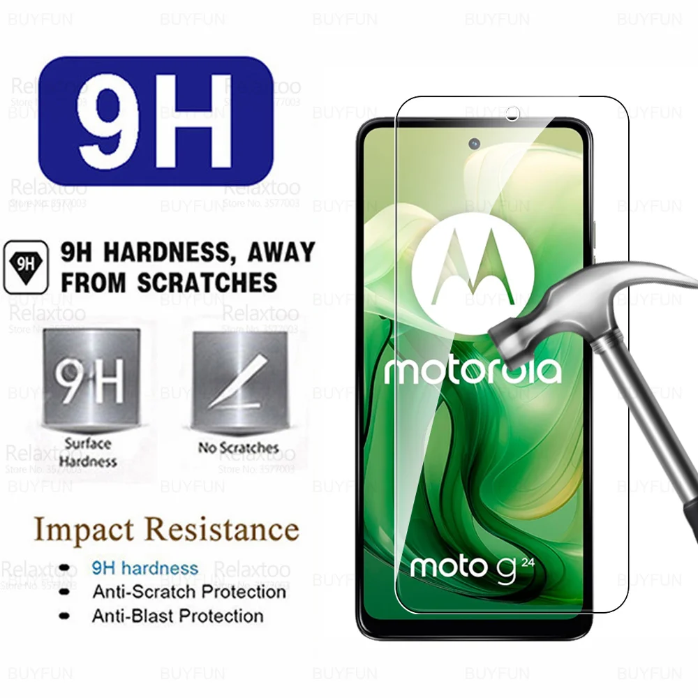 8 в 1 закаленное стекло для камеры Motorola Moto G24 Rola MotoG24 Power G 24 24G G24Power 4G Защитная пленка