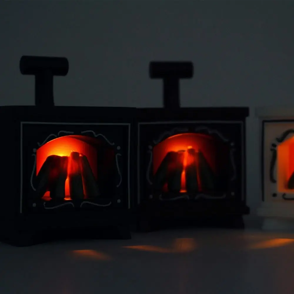 DIY Мини светодиодный светящийся камин модель зима Рождество Хэллоуин подарки