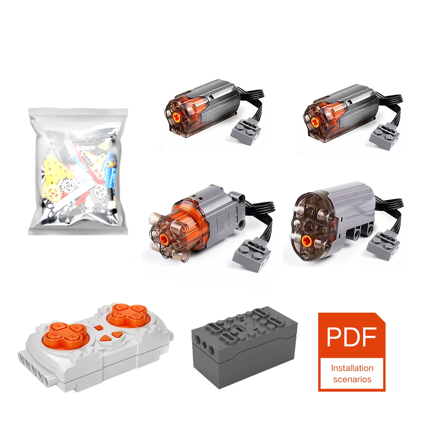 Моторизованный двигатель для LEGO Icons Мисливцы за привидениями ECTO-1 10274 — не включает игрушечную модель, только моторная система MOC (10274-моторизованная) (art.: 3920cd229be30) - 3920cd229be30