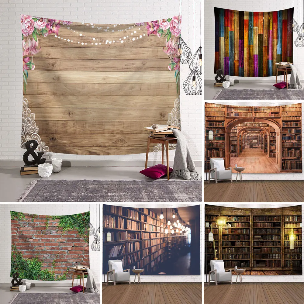 

White Marble Art Tapestry Style False Background WallBedroom Living Room Living Room Bedroom Decoration Hanging Cloth