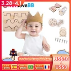 Детские аксессуары для доски Монтессори, деревянный игрушечный Материал сделай сам для раннего развития, детали доски для обучения базовым навыкам