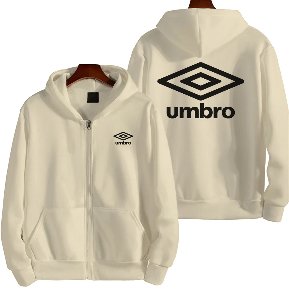 

Umbro Men's and Women's Zip Up Hoodie Coat Print Casual Plus Size Hoodie Outdoor Sports Coat S~3XL