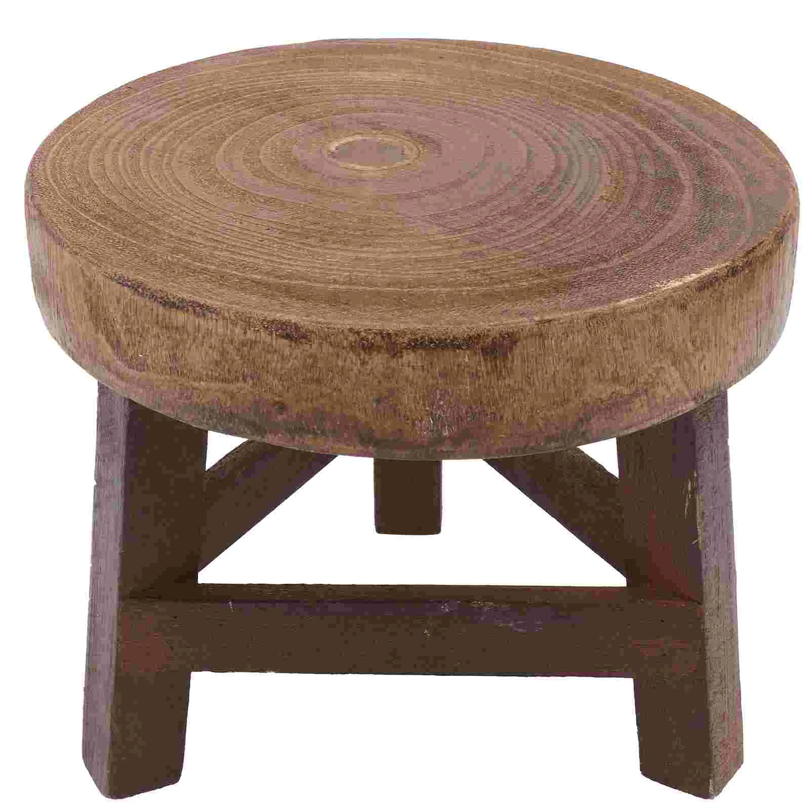 

Stand Wood Pot Flower Wooden Holder Rack Indoor Planter Outdoor Stands Potted Display Stool Modern Short Pedestal Riser Iron