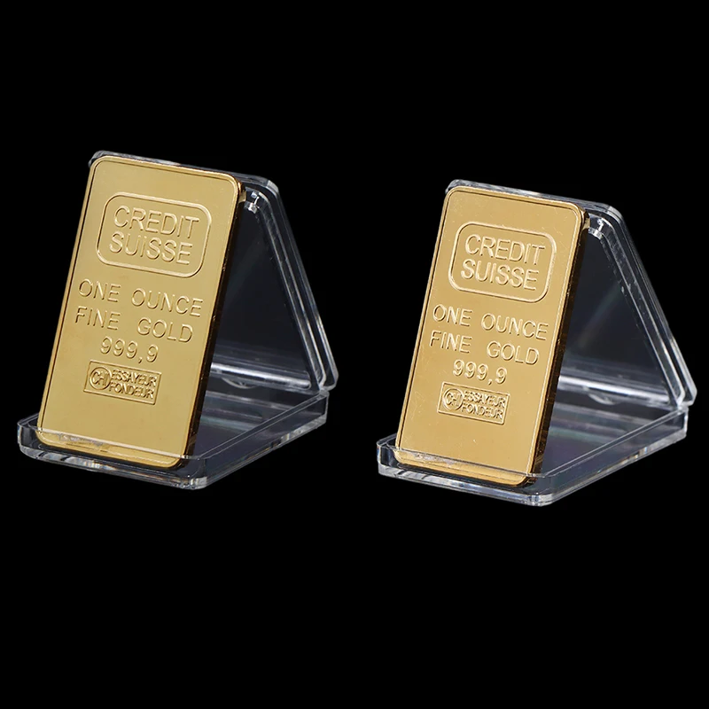 

Gold Plated CREDIT Layered Bullion Bar Switzerland Credit Commemorative Coin