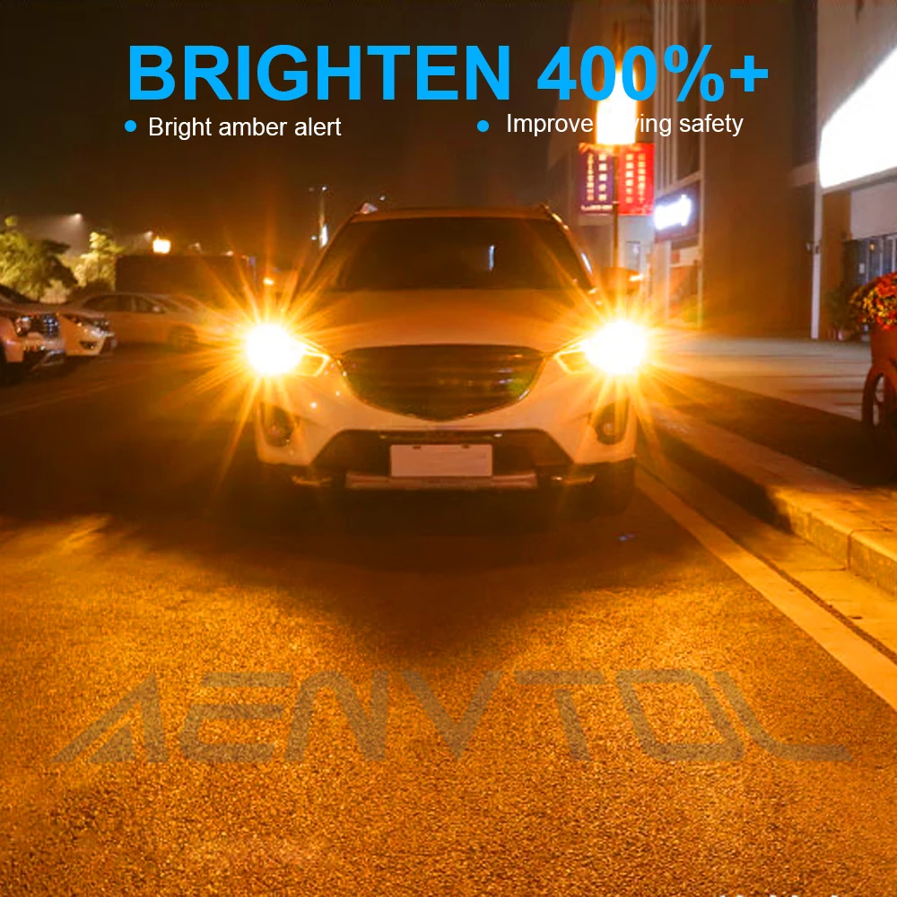 Светодиодная лампа AENVTOL 2x Canbus T25 3156 3157 P27W P27/5W фонари заднего хода дневные ходовые
