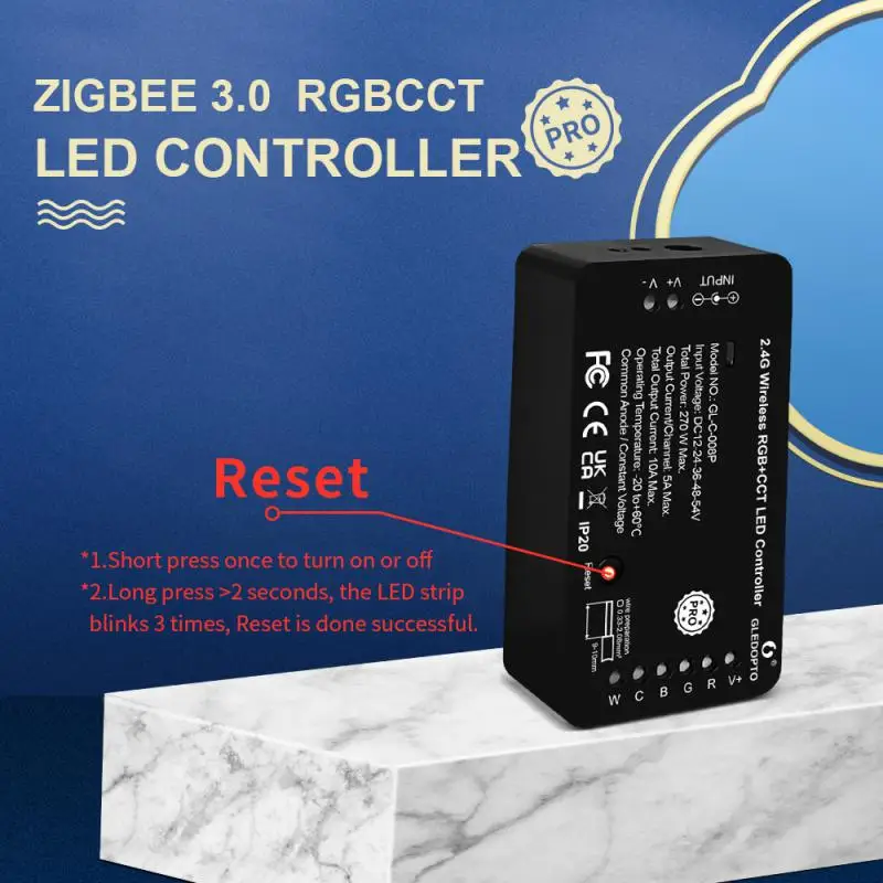 

Таймер светодиодной ленты Tuya RGB Zigbee, 3.0, USB/DC