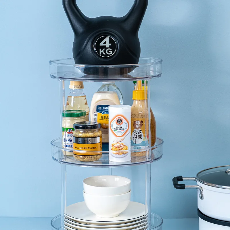 

Home Kitchen spice Rotatable tray Storage Shelf Space Saving Kitchen Accessory Shelf Cutlery Dish Drainer Storage Tray