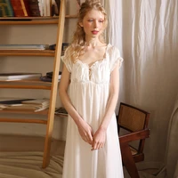 roseheart women homewear white sexy sleepwear night dress lace backless nightwear luxury nightgown female gown plus size