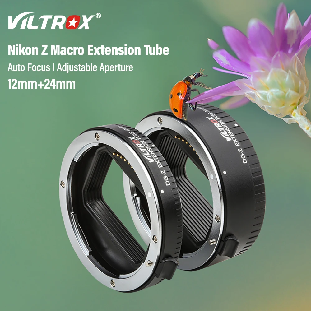 Viltrox DG-Z Nikon Z Auto Focus AF Macro Extension Tube Lens Adapter for Nikon Z mount Camera Lens Z6 II Z7 Z50 Z7 II Z5 Z9 Zfc