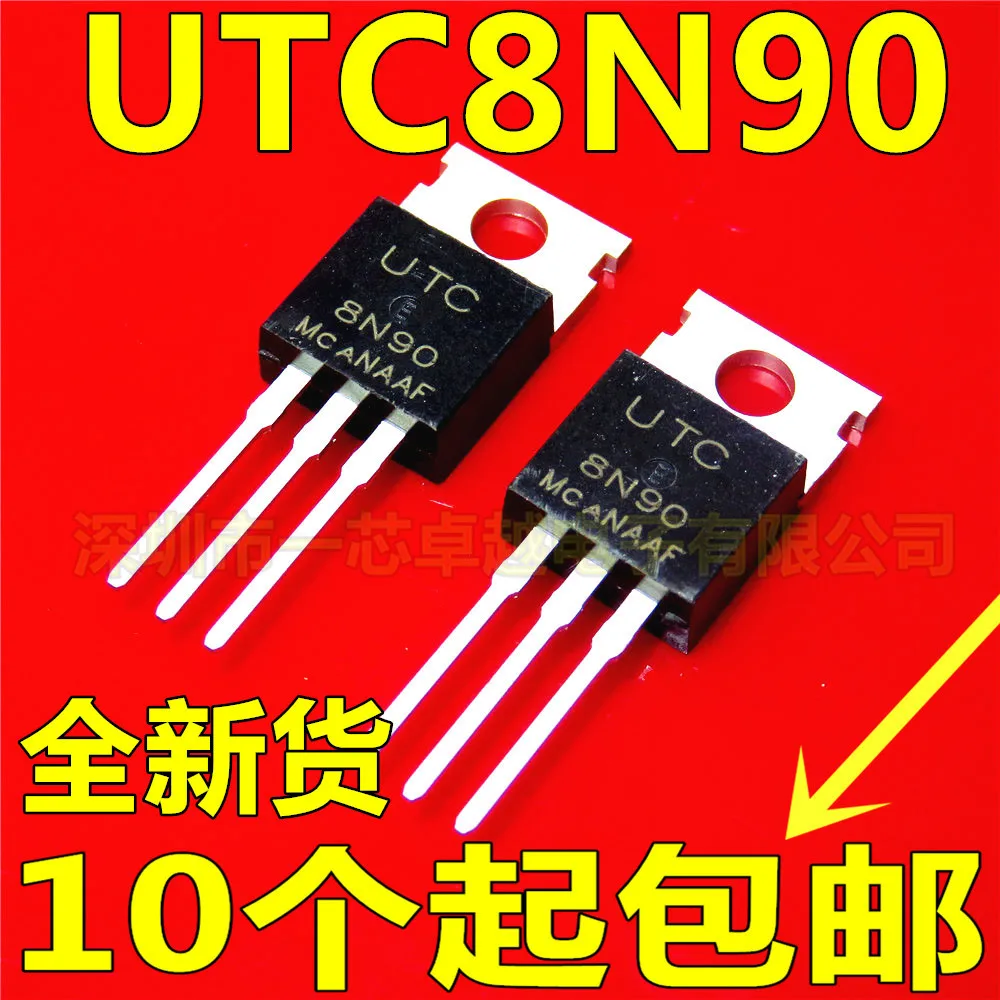 

free shipping UTC8N90 8N90 8N90L-TF2-T 8A/900V TO-220 MOS 5pcs