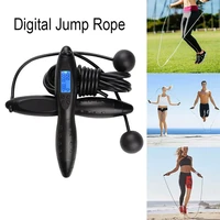 intelligent automation kit digital display anti slip tpe hand grip 1 set smart electronic counting adult fitness skipping rope