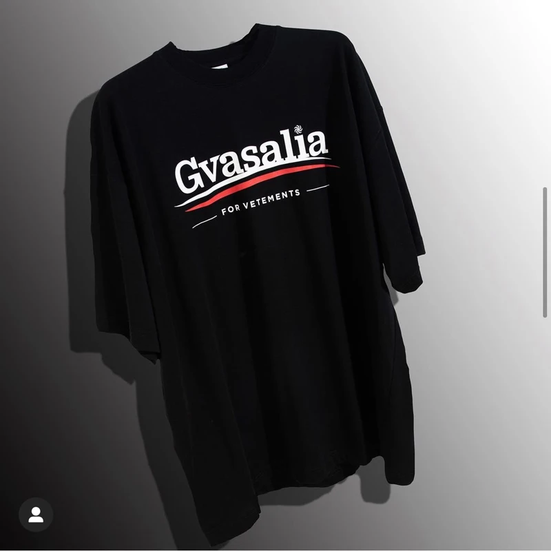 

VETEMENTS Gvasalia Print Men Women Casual Short Sleeve T-Shirt