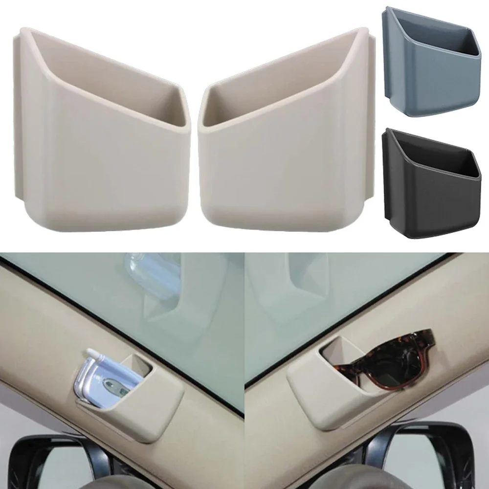 

Car Sunglasses Organizer Eyeglasses Glasses Holder Tools 2Pcs Phone Organizer Storage Boxes Holders Pocket Universal Accessories