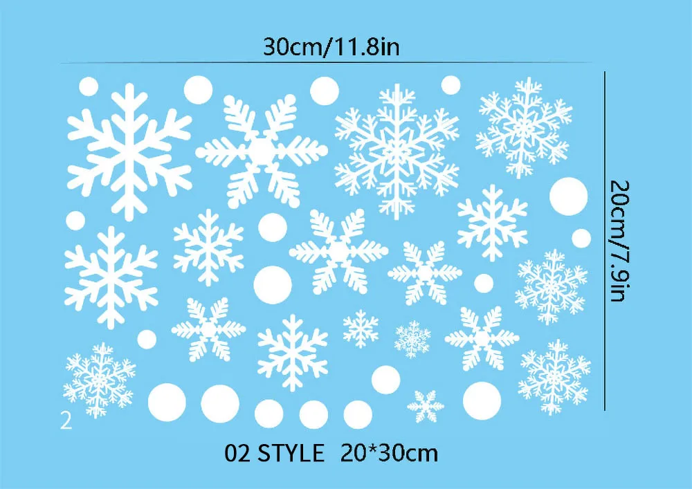 

Рождественские наклейки снежинки Dry Carbon