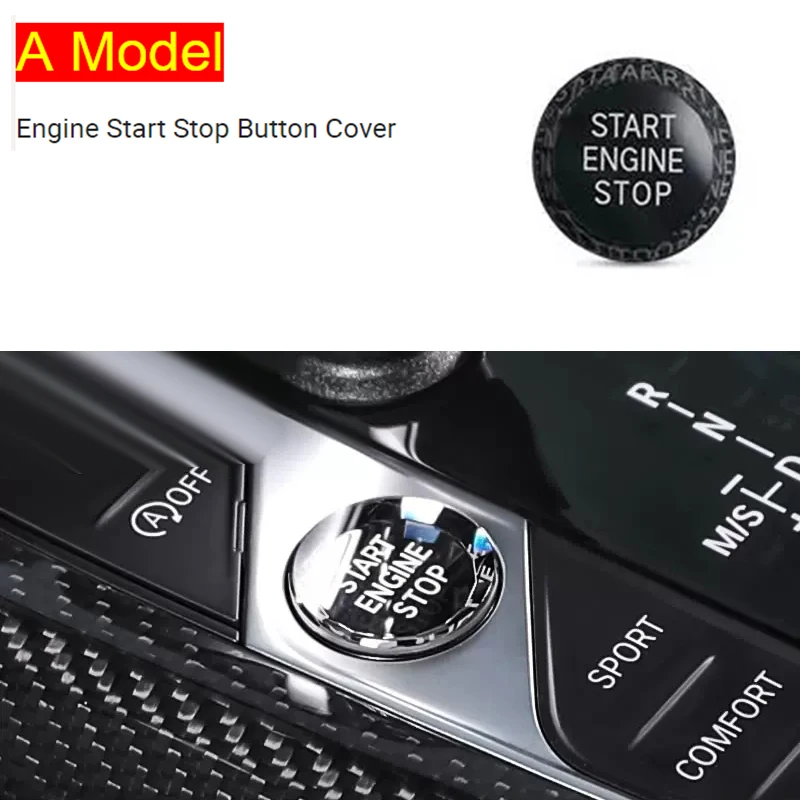 

Для BMW 3 4 серии G20 G21 G22 G23 G26 G28 2020-2023 автомобильный кристалл кнопка запуска двигателя кнопка переключения Ручка крышка наклейка аксессуары