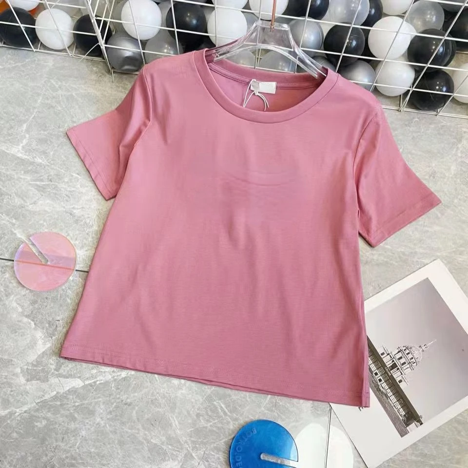 

Summer T Shirt Men Women 1:1 High Quality T-shirt Label Tee Tops Oversized Fit Short Sleeve Top