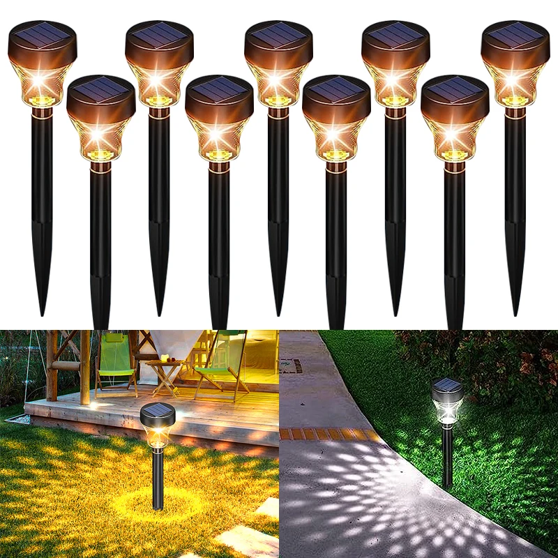 

Solar LED Lights Outdoor Waterproof Garden Decor Solar Lawn Lamp For Yard Patio Path Lighting