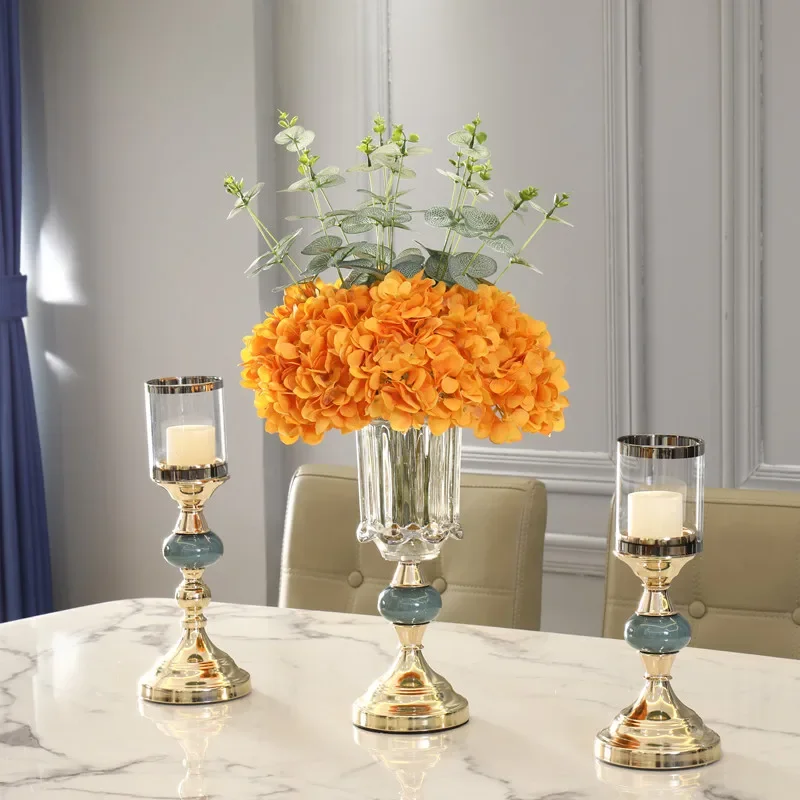 

Stand Vase Candle Holder Classics Fancy Christmas Antique Candle Holder Small Engagement Chandelier Bougeoir Wedding Decoration