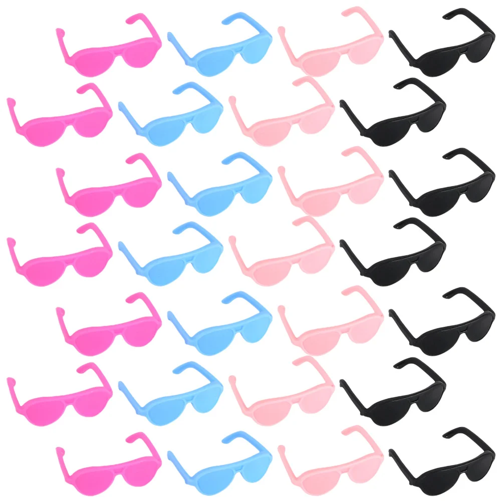 

60 Pcs Mini Eye Glasses Dolls Sunglasses DIY Cute Kids Bulk Sunglasses Bulk Kids Plastic Costume Dress Child Shot