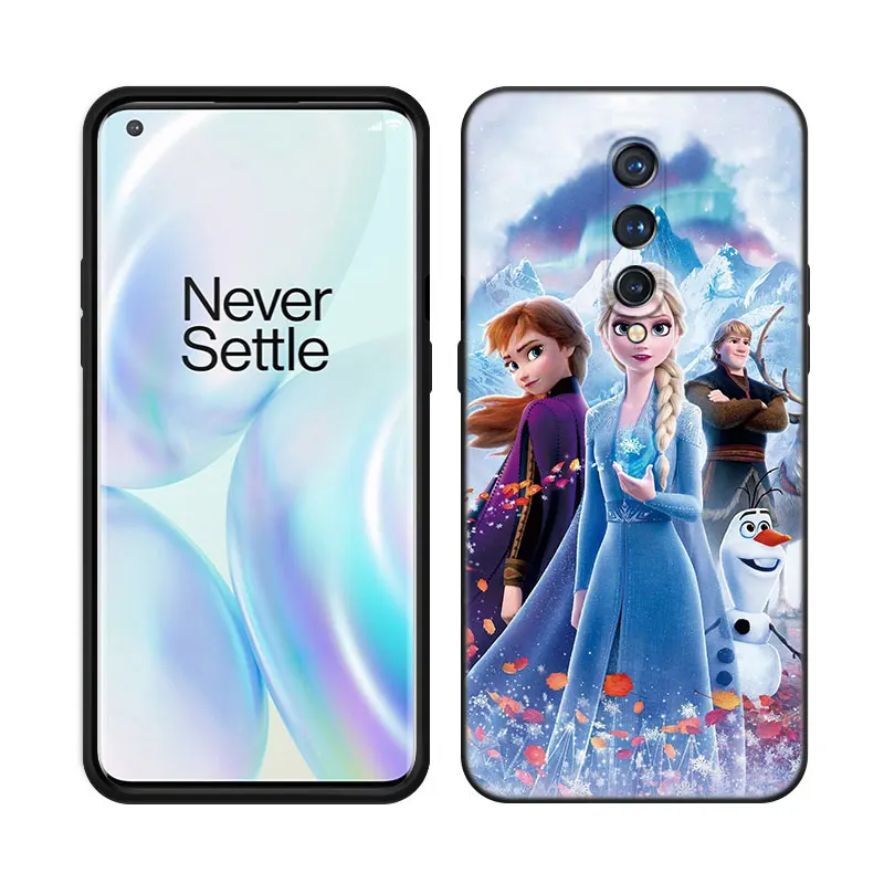 Черный силиконовый телефон F-Frozen для OnePlus 9 10 11 12 ACE 2V Pro 9RT 10T 10R Nord CE 2 3 Lite N10 N20 N30