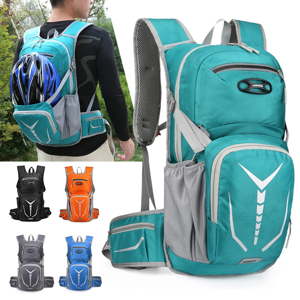 

Nylon Sports Bag Waterproof Trekking Bags Large-capacity Wear-resistant Reflective Warning Strip Men Women for Climbing Camping