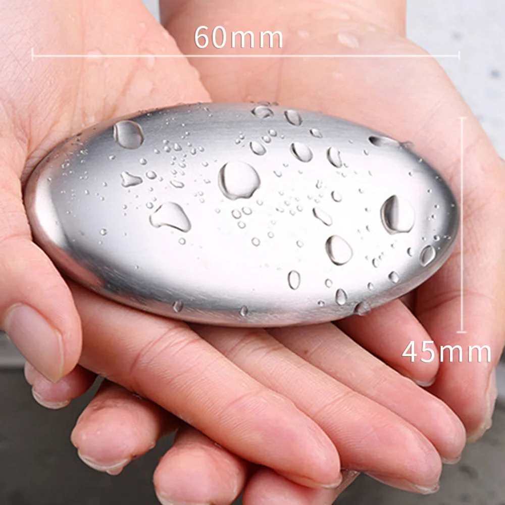 

Durable Stainless Steel Soap Deodorize Kitchen Garlic Fish Odor Removing bathroom Soap Hand Washing Bactericidal Cleaning Tools