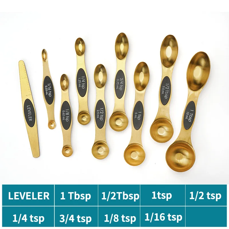 

Набор магнитных мерных ложек из нержавеющей стали