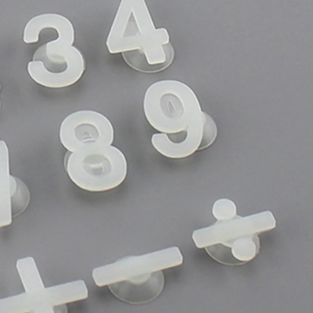 14 шт. пищевая силиконовая стеклянная чашка маркер на присоске номер