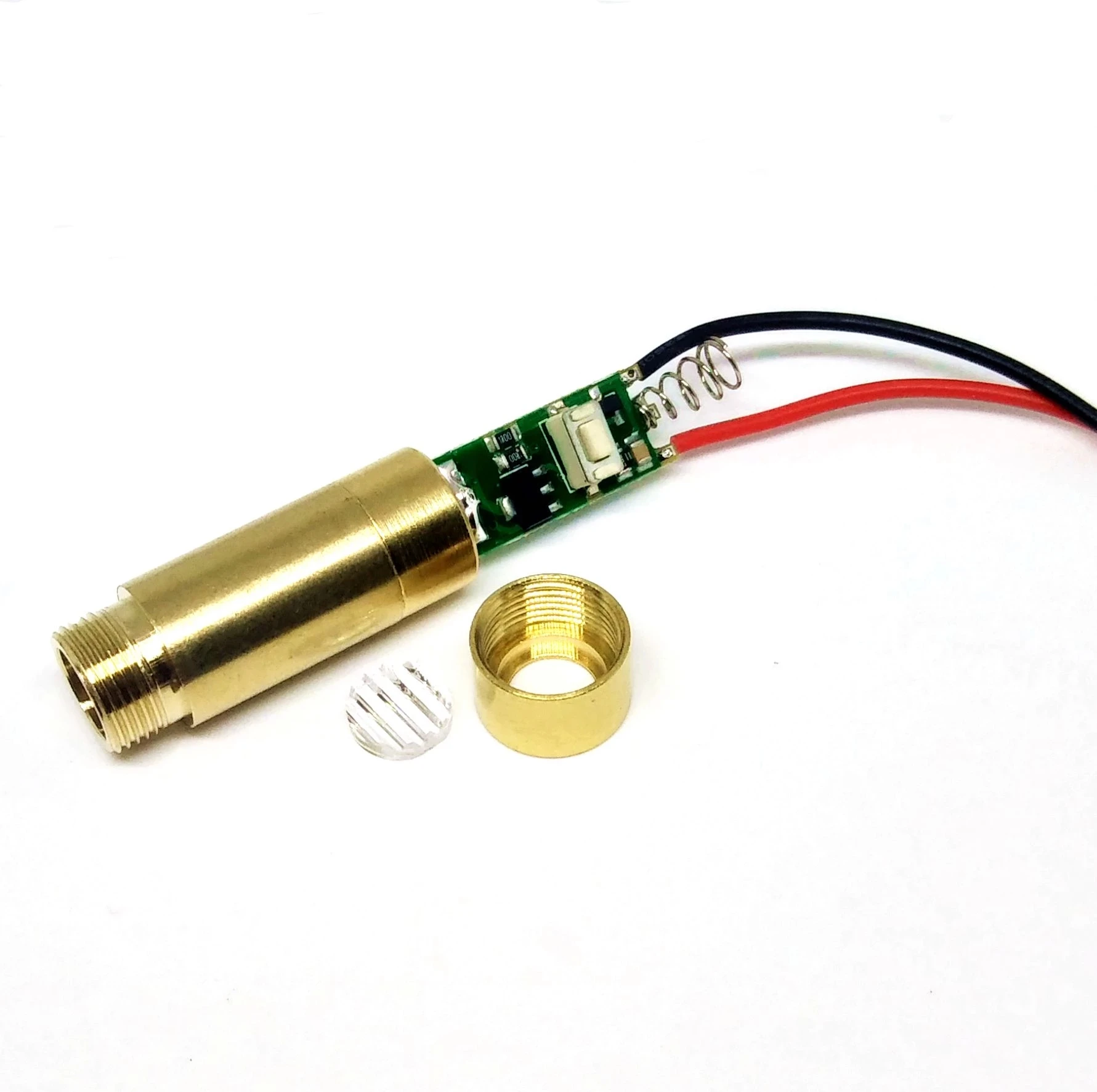 Industrial Lab 650nm 200mw Red Laser Diode Module Dot/ Line/ Cross with Driver & Spring & Wire